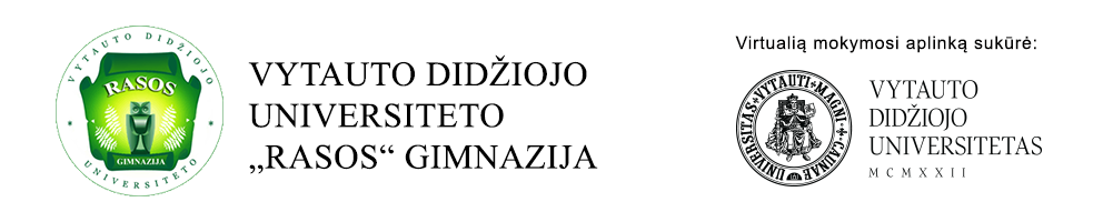 VDU „Rasos“ gimnazijos nuotolinė mokymosi aplinka